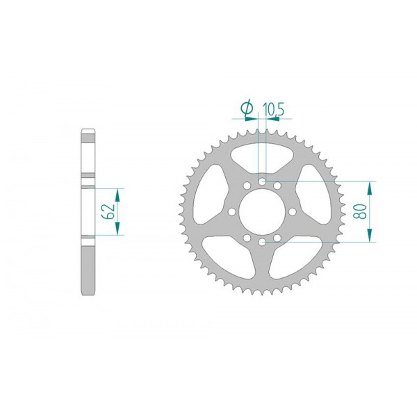 843-51 SPROCKET-REAR END OF LINE