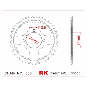 848-39 SPROCKET-REAR (P)