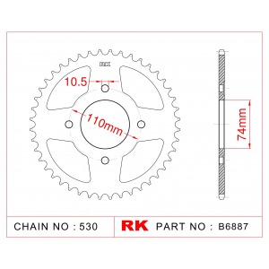 852-41 SPROCKET-REAR