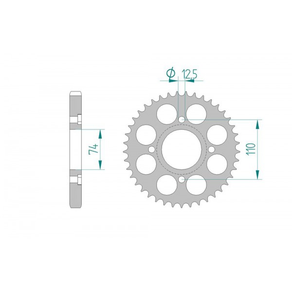 854-36 SPROCKET-REAR END OF LINE
