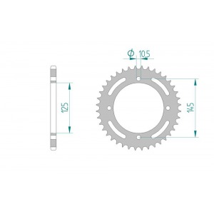 857-39 SPROCKET-REAR