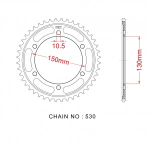 859-38 SPROCKET-REAR(P)
