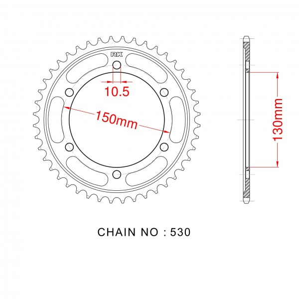 859-38 SPROCKET-REAR(P)