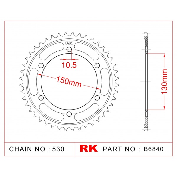 859-39 SPROCKET-REAR (P)