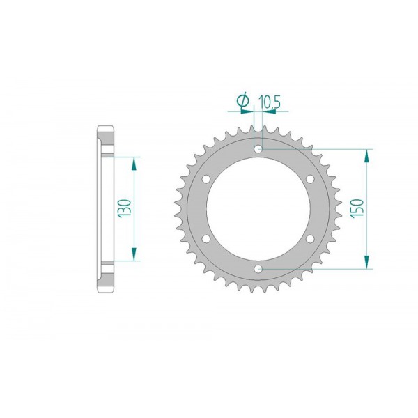 859-41 SPROCKET-REAR (P)