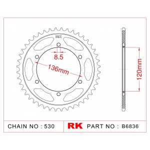 862-38 SPROCKET-REAR (P)