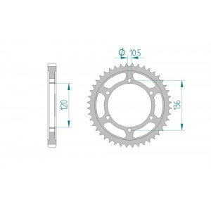 862-44 SPROCKET-REAR (P)
