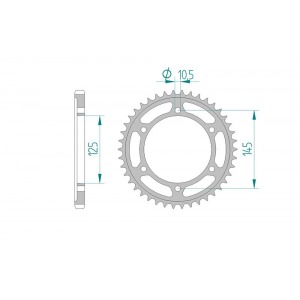 867-43 SPROCKET-REAR(P)