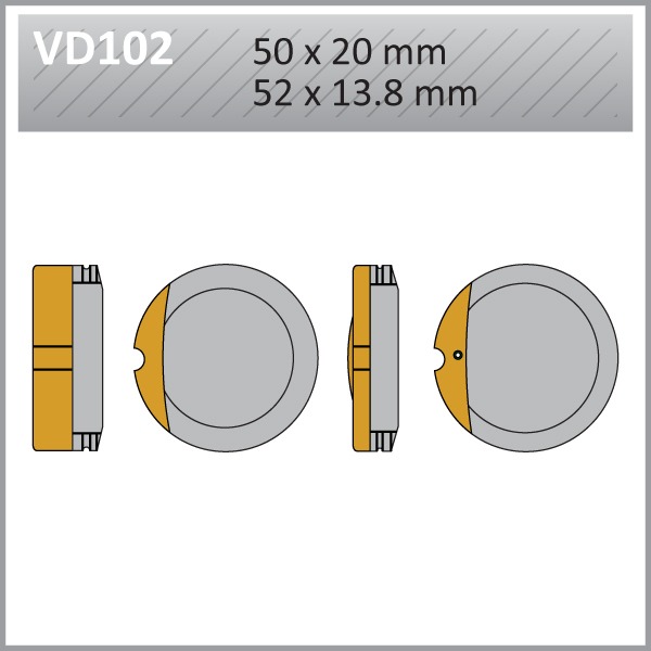 VES PADS S-MET VD102 (FA13)