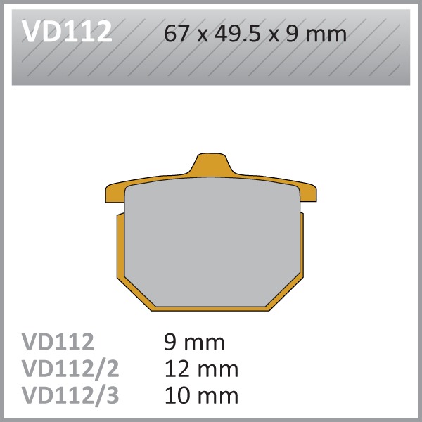 VES PADS S.MET VD112 FA31