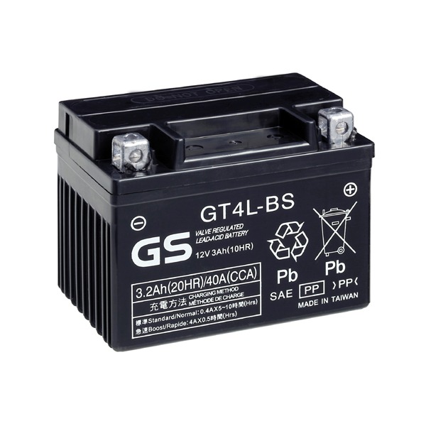 GS Battery GT4LBS Acid pack(CP) (Replaces GTX4LBS) GS Battery GT4LBS Acid pack(CP) (Replaces GTX4LBS)