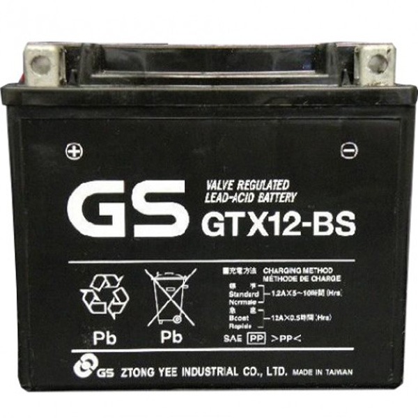 GS Battery GTX12BS (CP) (Acid pack) GS Battery GTX12BS (CP) (Acid pack)
