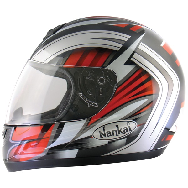HELMET-FALCON BLACK/RED/SIL M-58