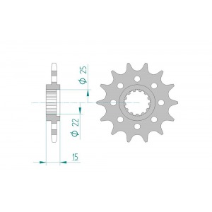 4023-15KM SPROCKET-FRONT-520
