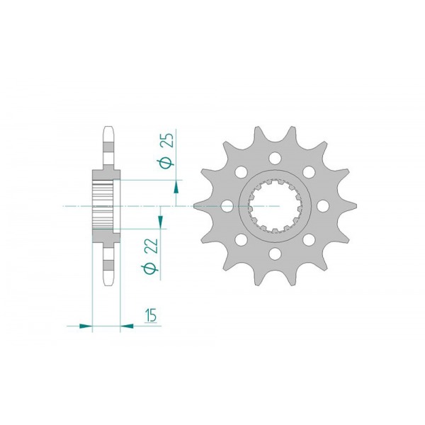 4023-15KM SPROCKET-FRONT-520
