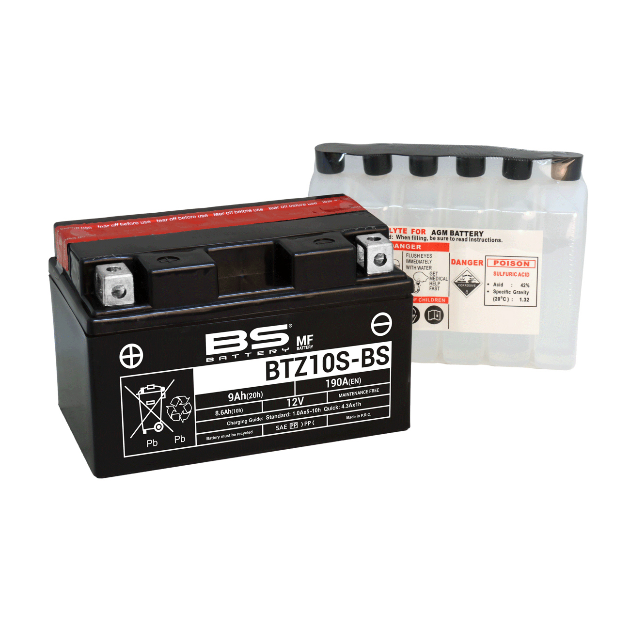 BS BTZ10S-BS (CP) Combi-Pack MF Battery