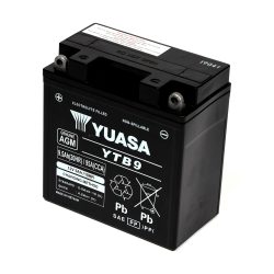 Yuasa YTB9 (WC) 12V Factory Activated MF VRLA Battery (MF YB9-B)